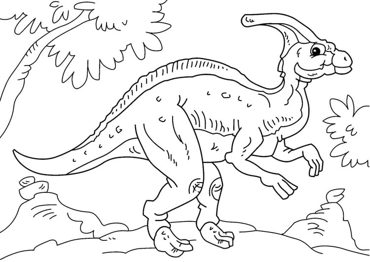 Coloring page dinosaur