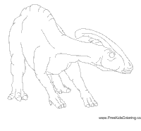 Parasaurolophus coloring pages