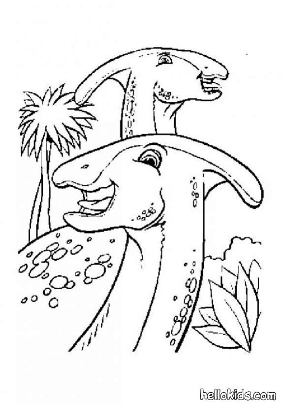 Parasaurolophus coloring pages