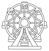 Ferris wheel coloring pages free coloring pages