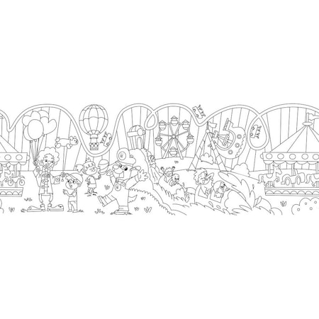 La creativa de pictura pentru desene si decoratiuni speciale in parc
