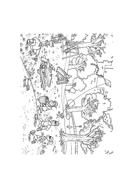 Coloriage parc
