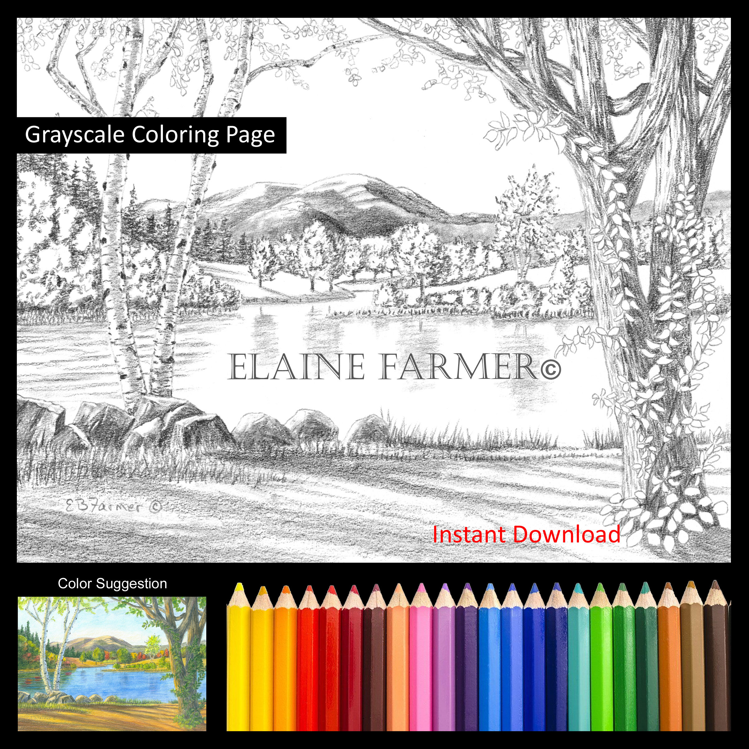Park coloring page