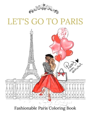 Fashionable paris coloring book