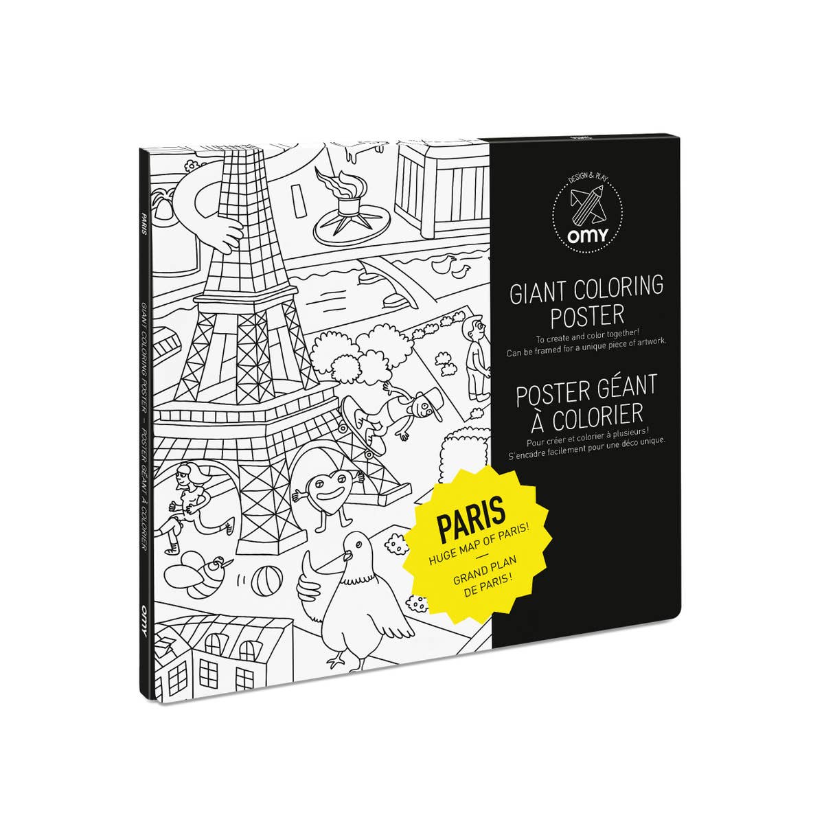 Paris coloring poster â the social type