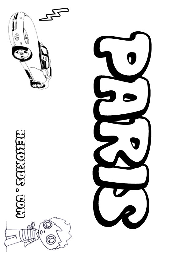 Paris coloring pages