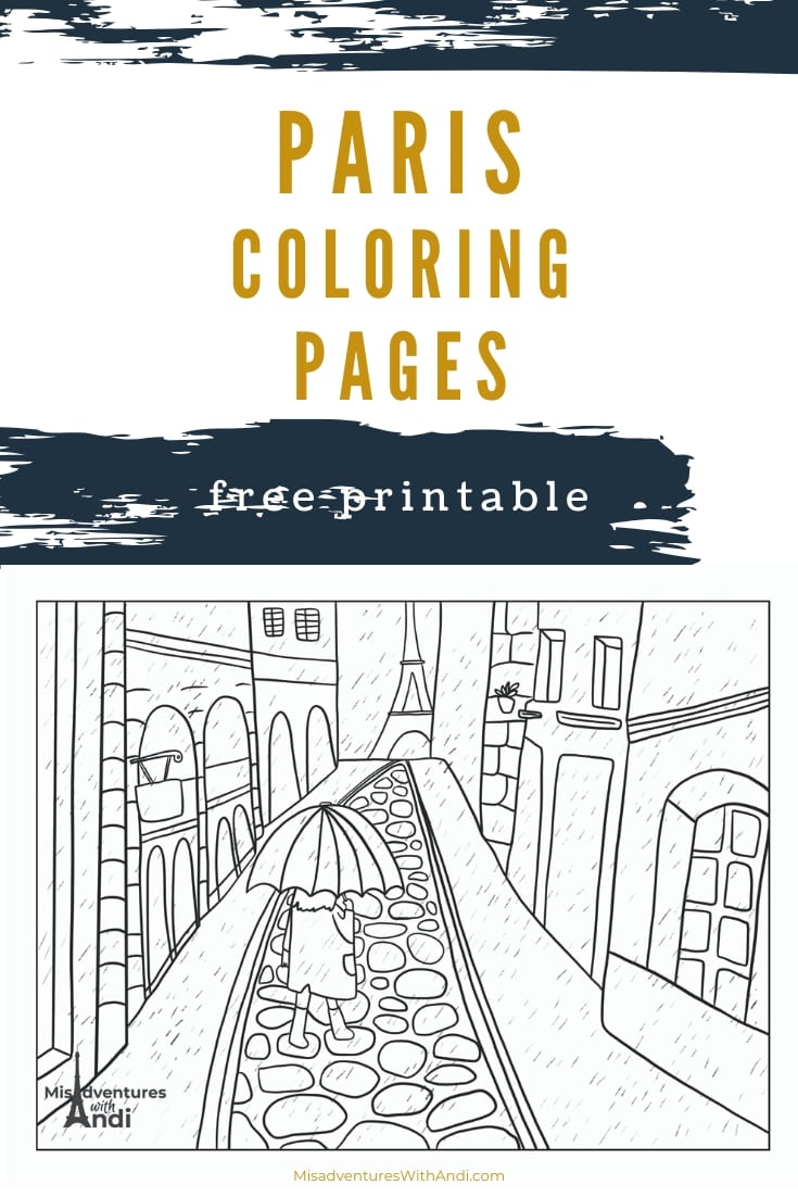 Free paris coloring pages