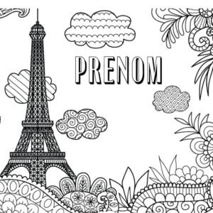 Paris coloring pages printable for free download