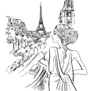 Paris coloring pages printable for free download
