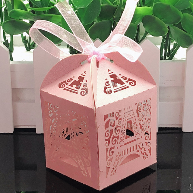 Paris eiffel tower gift box personalized wedding box eiffel tower candy box