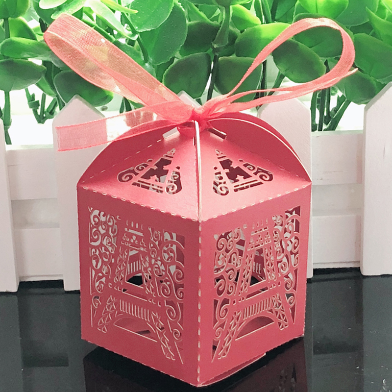 Pcs wedding candy box chocolate packaging paris eiffel tower personalized mariage party favor supplies gifts baby shower boxes