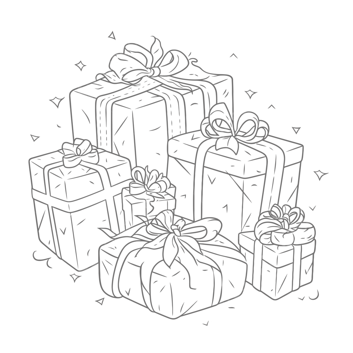 Present boxes coloring page gift box coloring pages nelpilisc outline sketch drawing vector wing drawing present drawing ring drawing png and vector with transparent background for free download