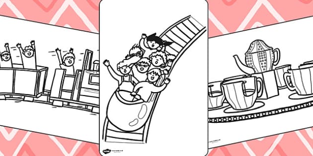 Theme park louring pages teacher made