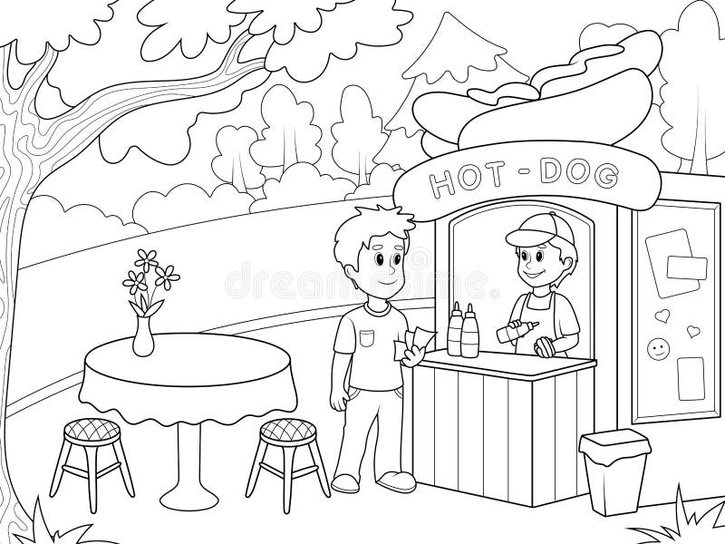 Amusement park coloring stock illustrations â amusement park coloring stock illustrations vectors clipart