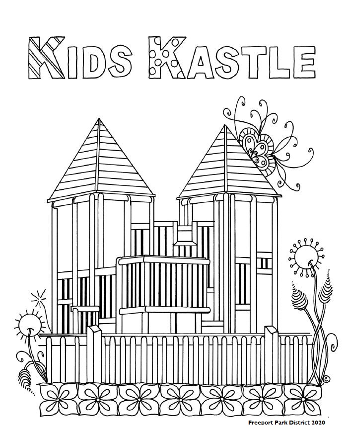Krape park coloring page