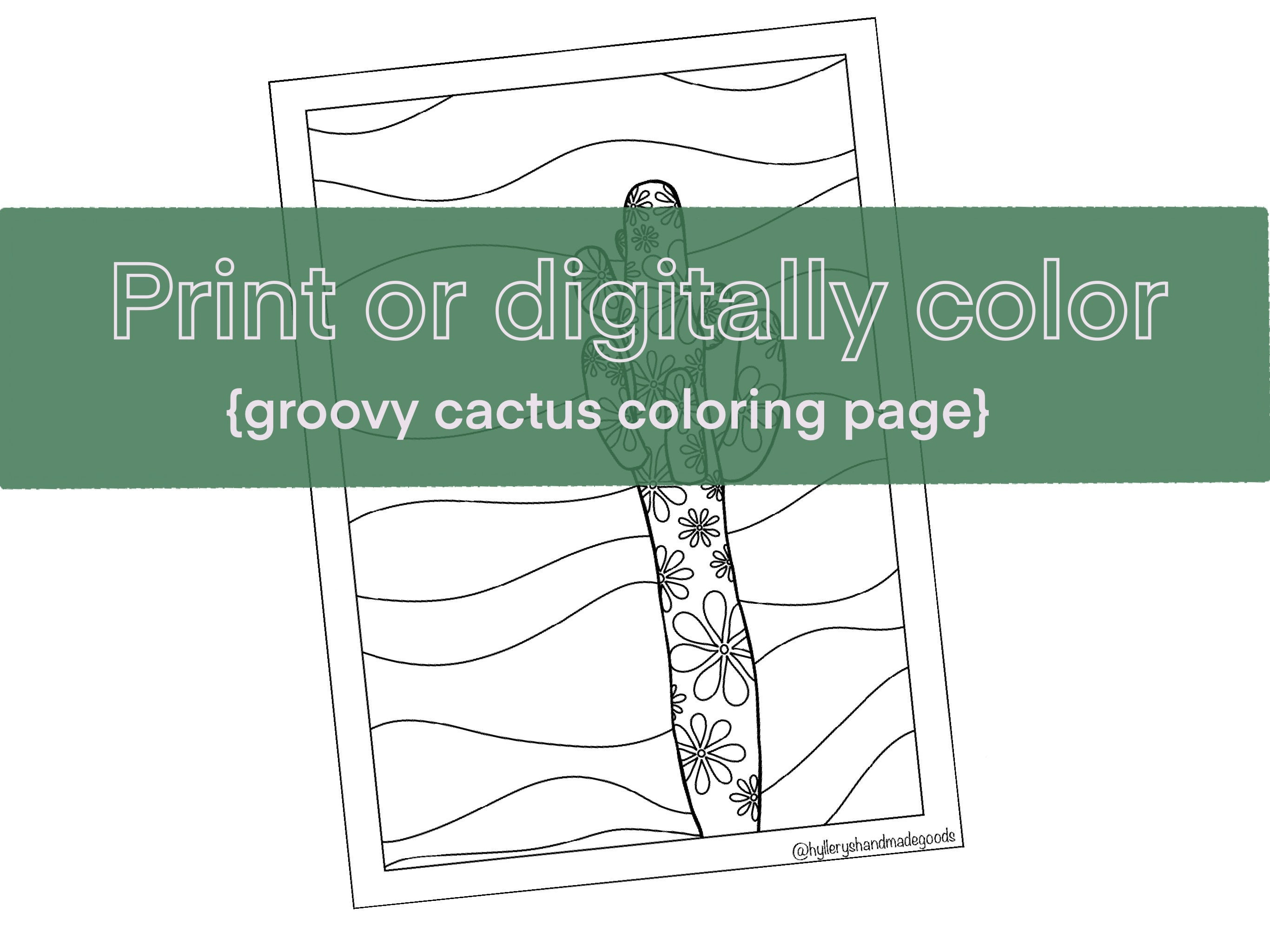 Saguaro coloring