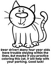 Bad parking coloring pages