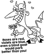 Bad parking coloring pages
