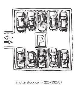 Parking lot drawing images stock photos d objects vectors