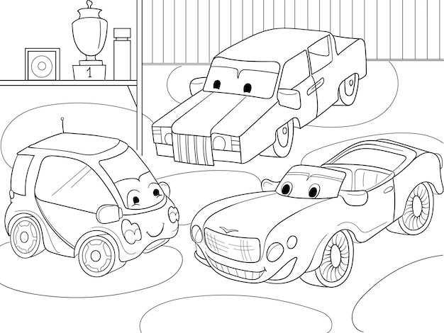 Car coloring pages images