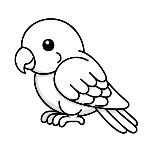 Parrot coloring pages