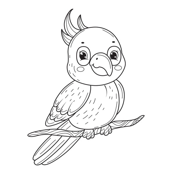 Thousand coloriage perroquet royalty