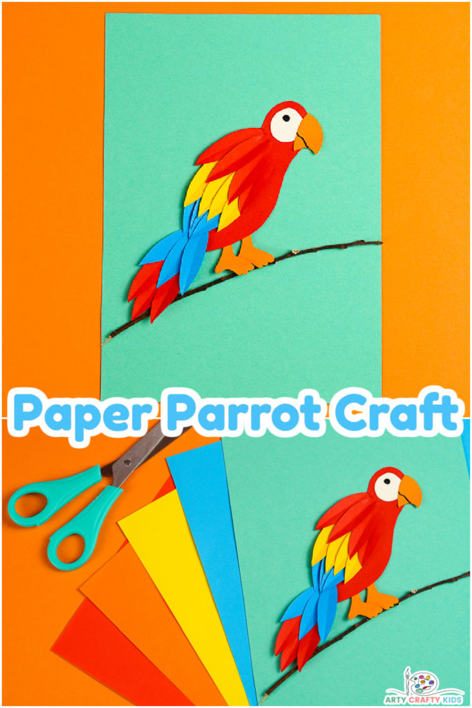 Paper parrot craft