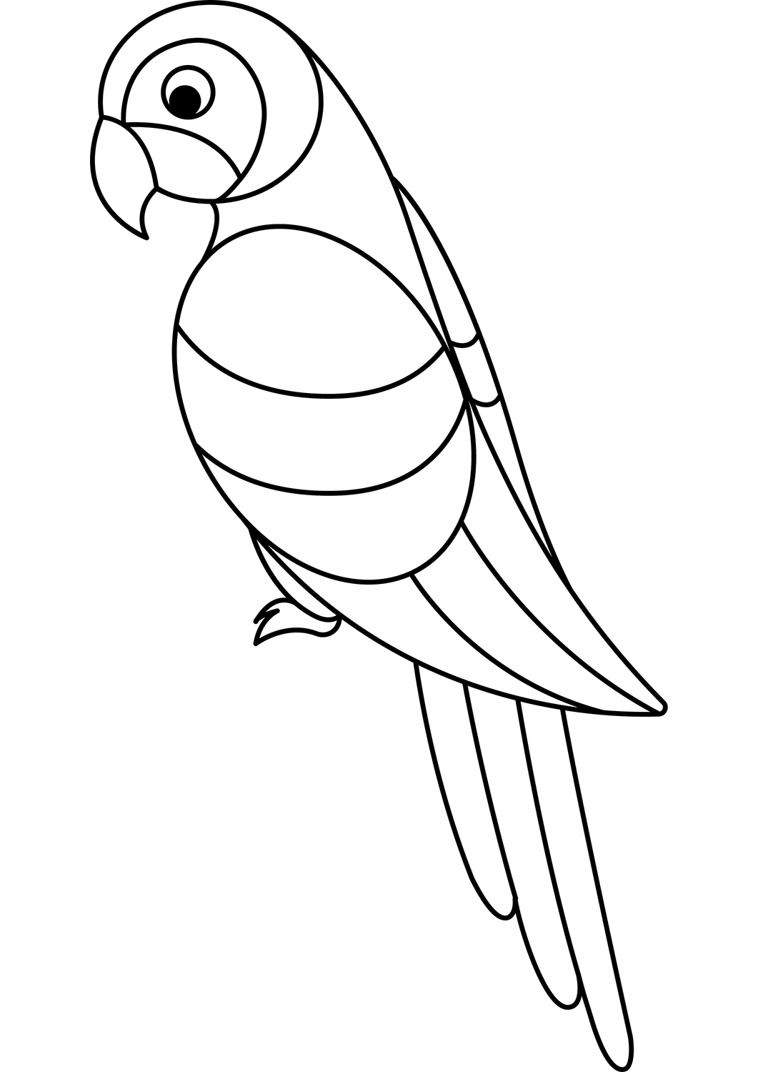 Parrot printable template free printable papercraft templates