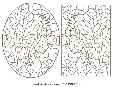 Stained glass parrots images stock photos d objects vectors