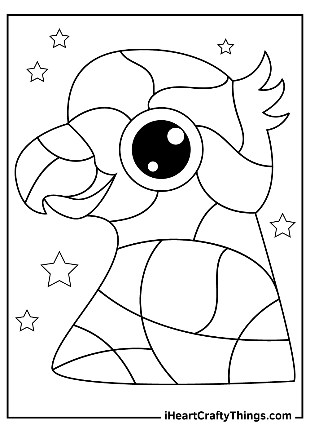 Parrots coloring pages free printables