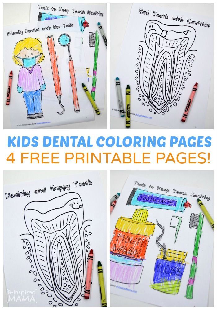 Free dental coloring pages for kids to learn about the dentist â b