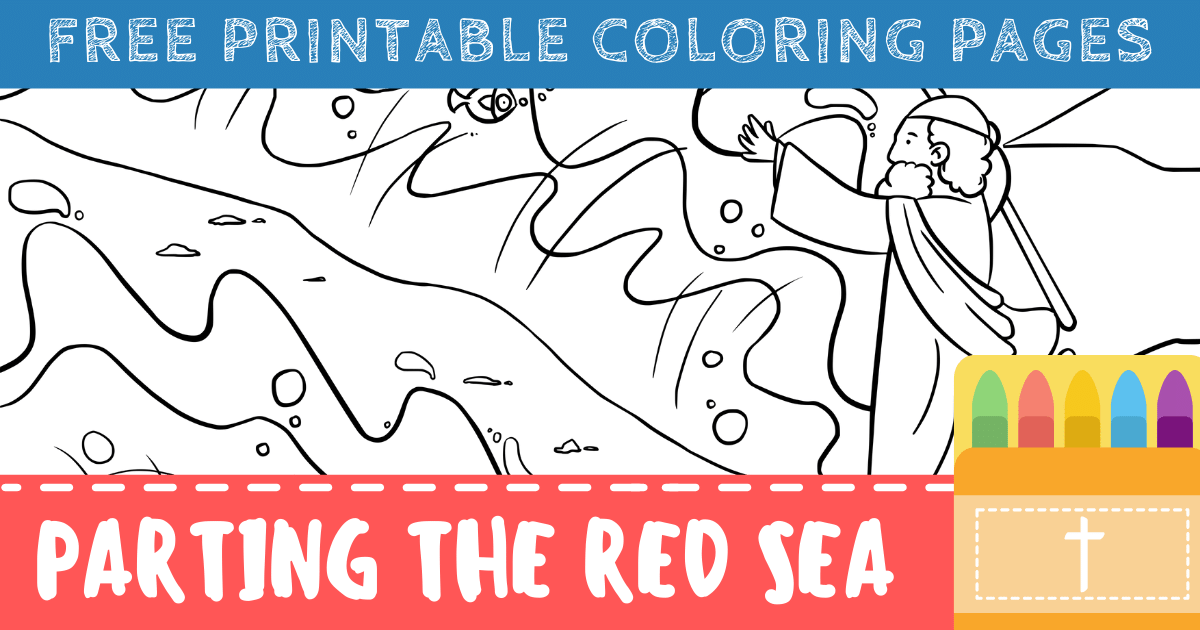 Free moses parting the red sea coloring pages â connectus