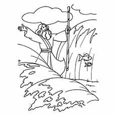 Moses coloring pages