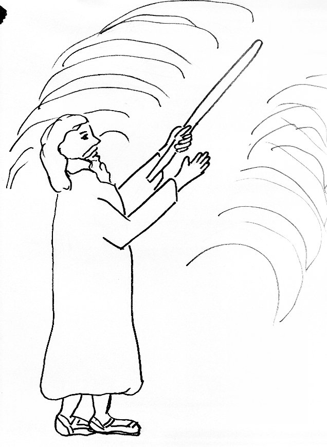 Bible story coloring page for moses and the parting of the red sea free bible stories for children