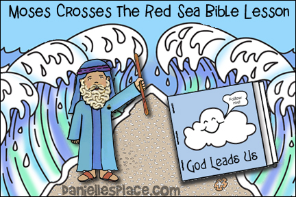 Bible crafts moses crosses the red sea