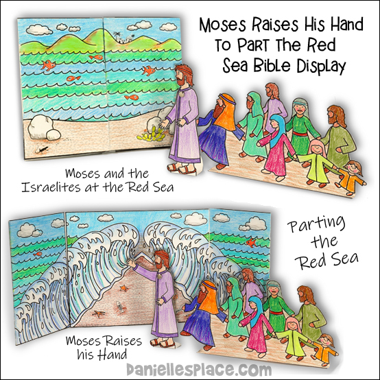 Bible crafts moses crosses the red sea