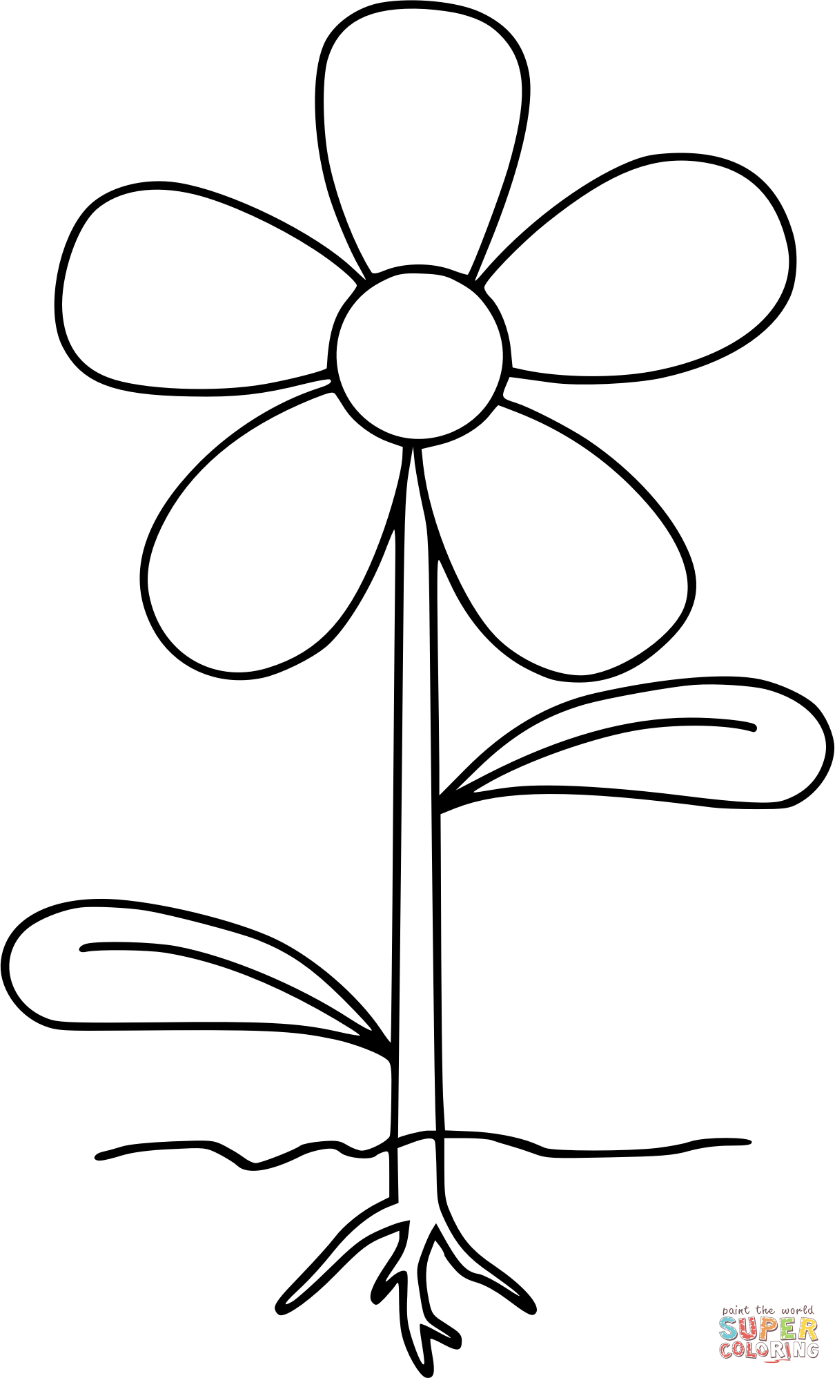 Parts of plants coloring page free printable coloring pages