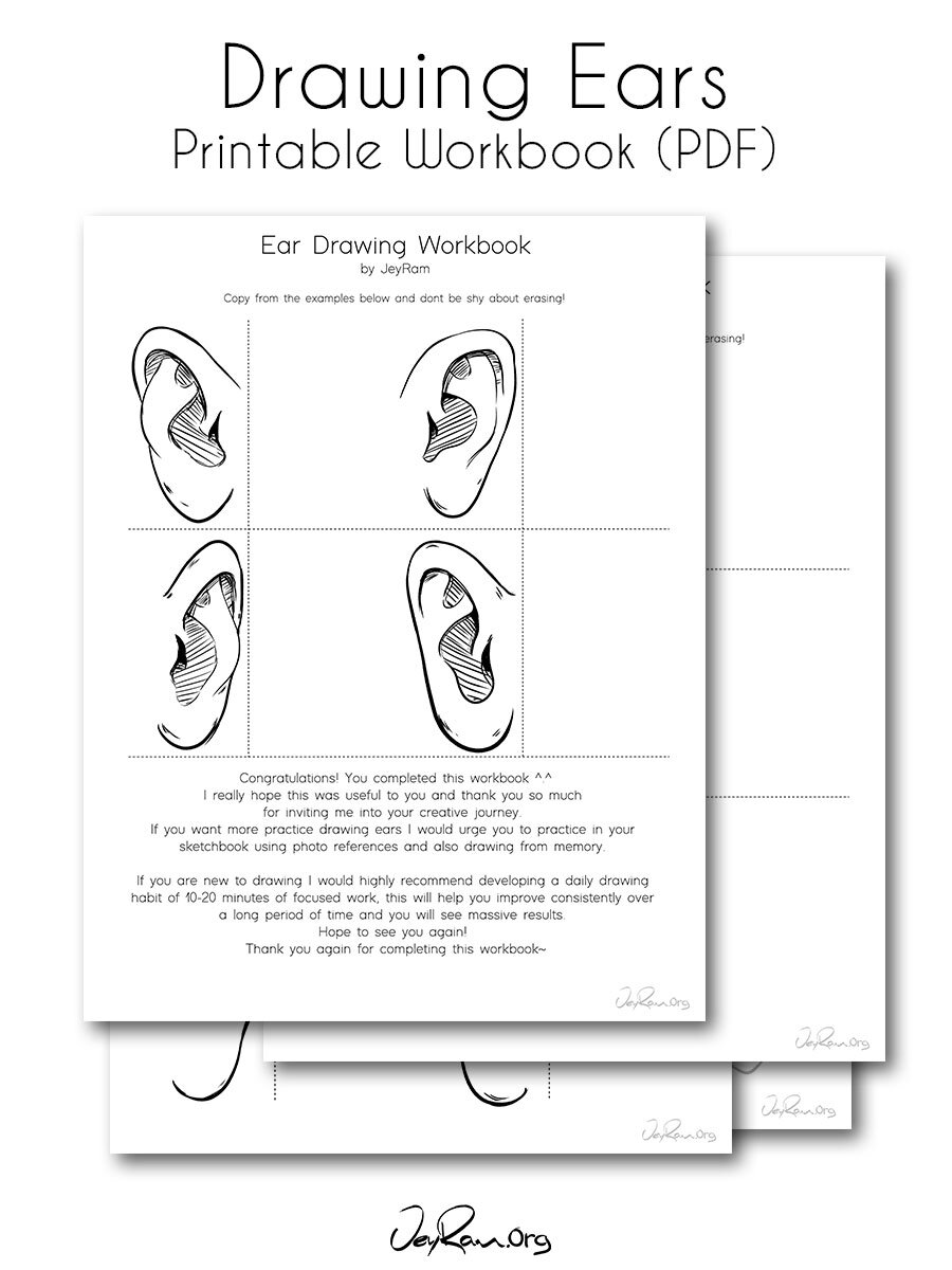 How to draw ears