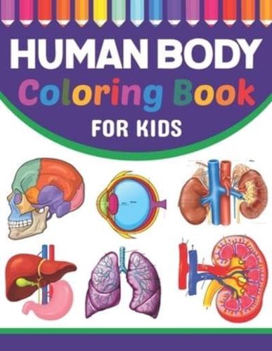 Human body loring book for kids llection of simple illustrations of human body parts human body