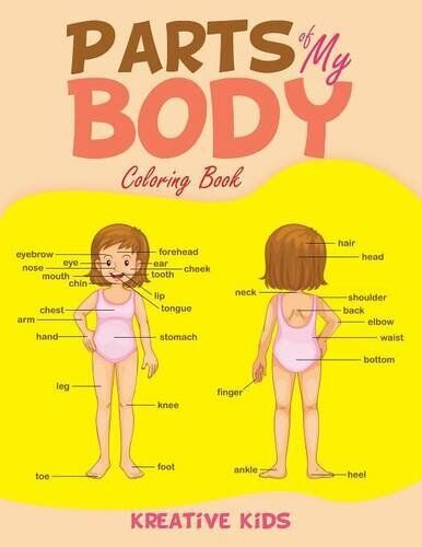 Parts of my body loring book kreative kids new book