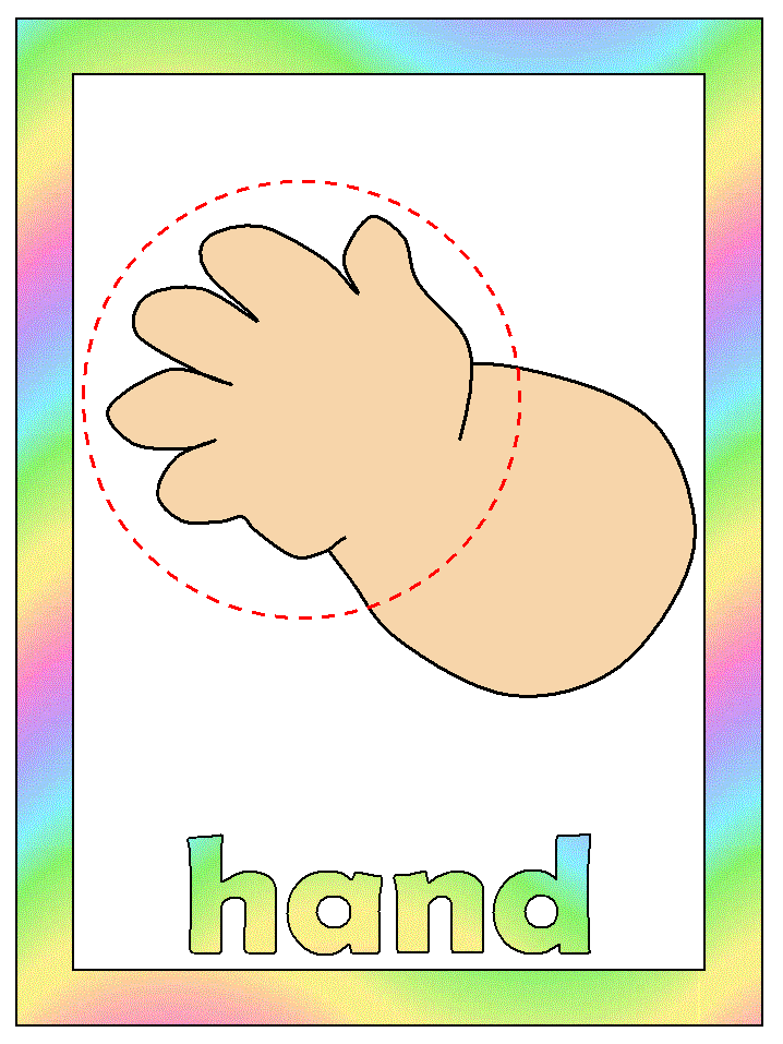 My body coloring pages