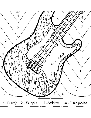 Bass guitar color