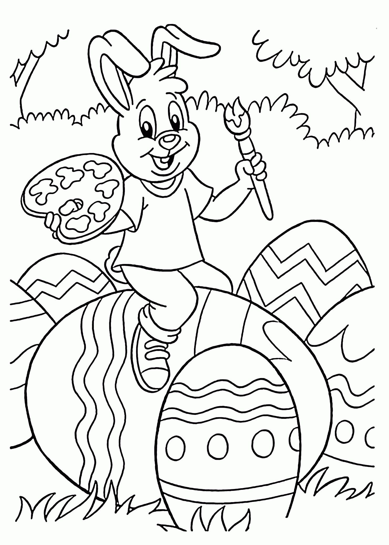 Printable easter coloring pages