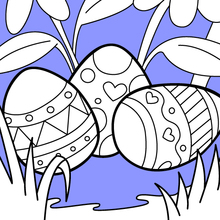 Easter egg coloring pages