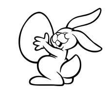Cute easter bunny coloring pages