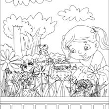 Chocolate egg hunt coloring pages
