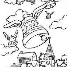 Easter sunday bells coloring pages