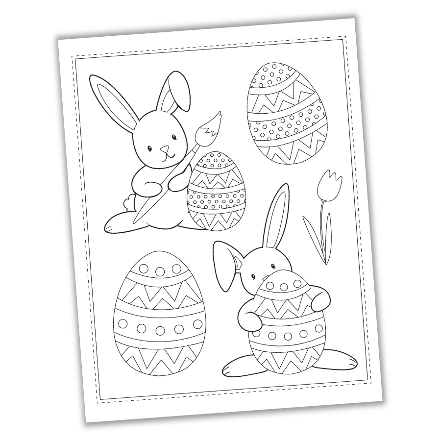 Free printable easter coloring pages pdf â my motherhood made easy