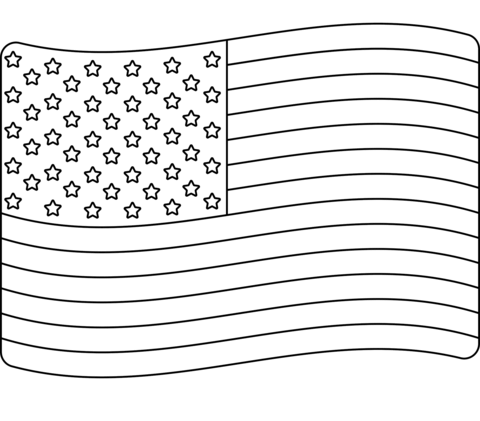 United states flag emoji coloring page free printable coloring pages