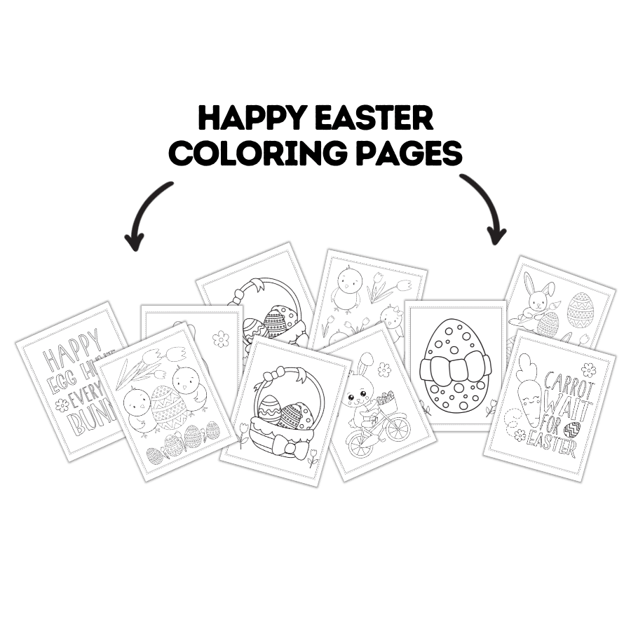 Free printable easter coloring pages pdf â my motherhood made easy